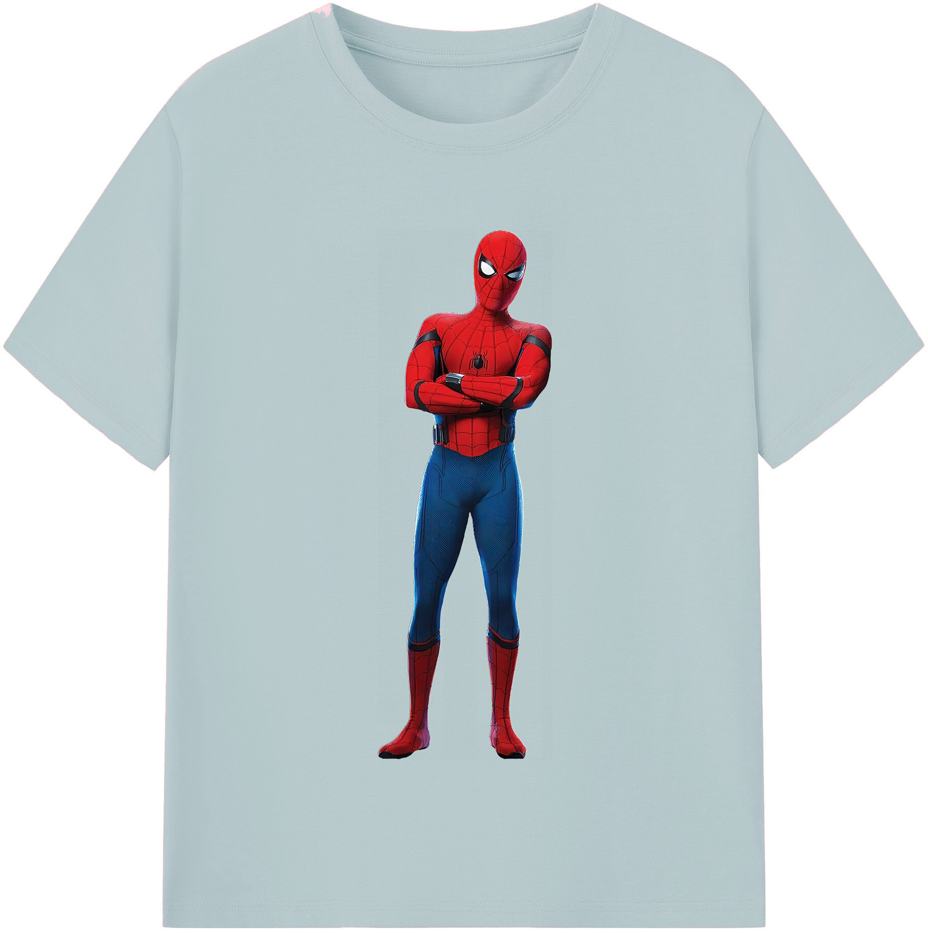 （画像用） Spider Man スパイダーマン 綿100％半袖Tシャツ（フロントプリント）